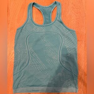 lululemon athletica Blue Racerback Tank Top